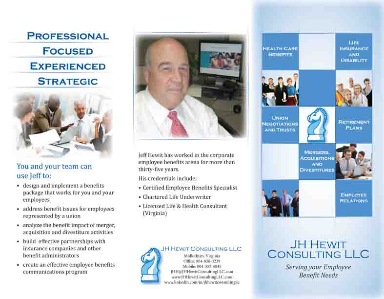 JH Hewit Brochure Front